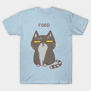 Funny gray cat drawing T-Shirt